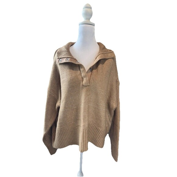 Sonoma Tan Cowl Neck Sweater - Picture 7 of 16